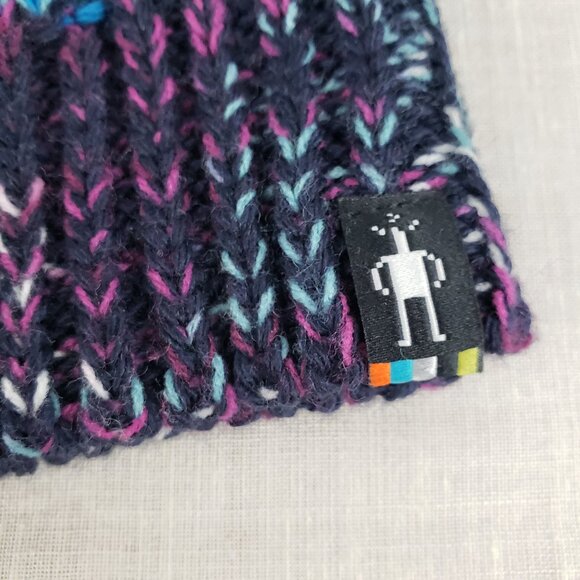 Smartwool Isto Hand Warmer Fingerless Gloves Cable Knit Merino Wool Blend Blue - Picture 3 of 6